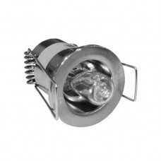 Σποτ Στρογγυλό Χωνευτό Σταθερό για Καρφί G4 Αλουμινίου Σατινέ 21-13566